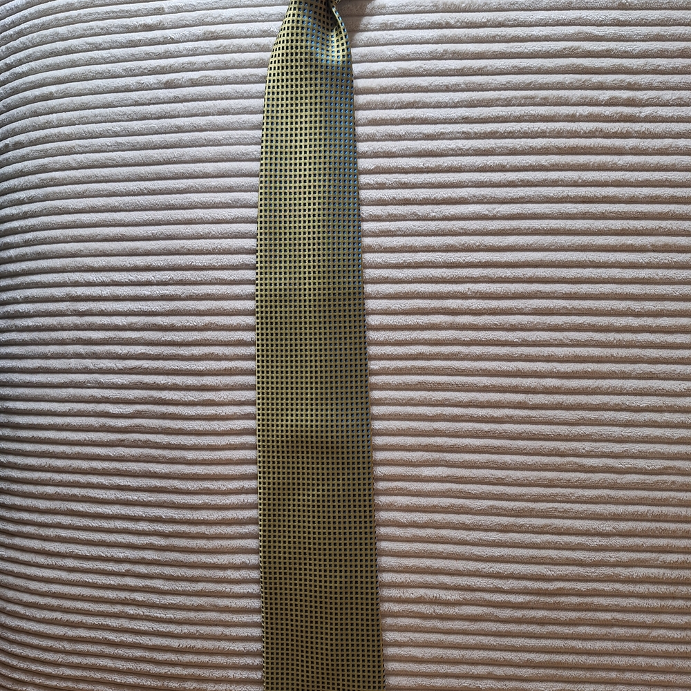 Elegant Green And Blue Men's Tie